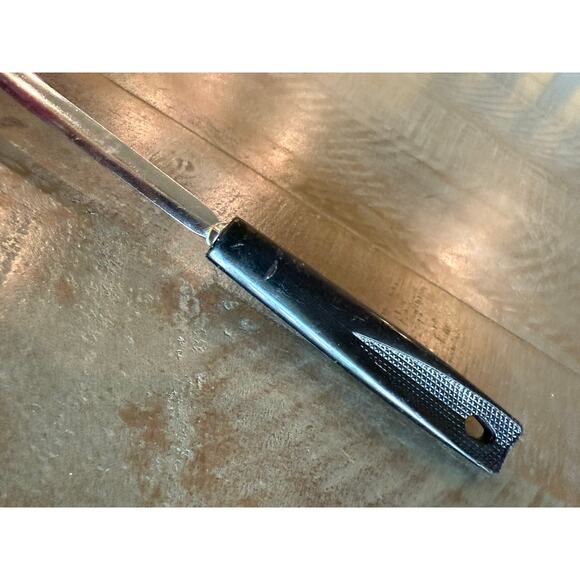 Vintage Ekco USA Slotted Spatula Turner Black Handle Stainless Steel 12" - Picture 5 of 7